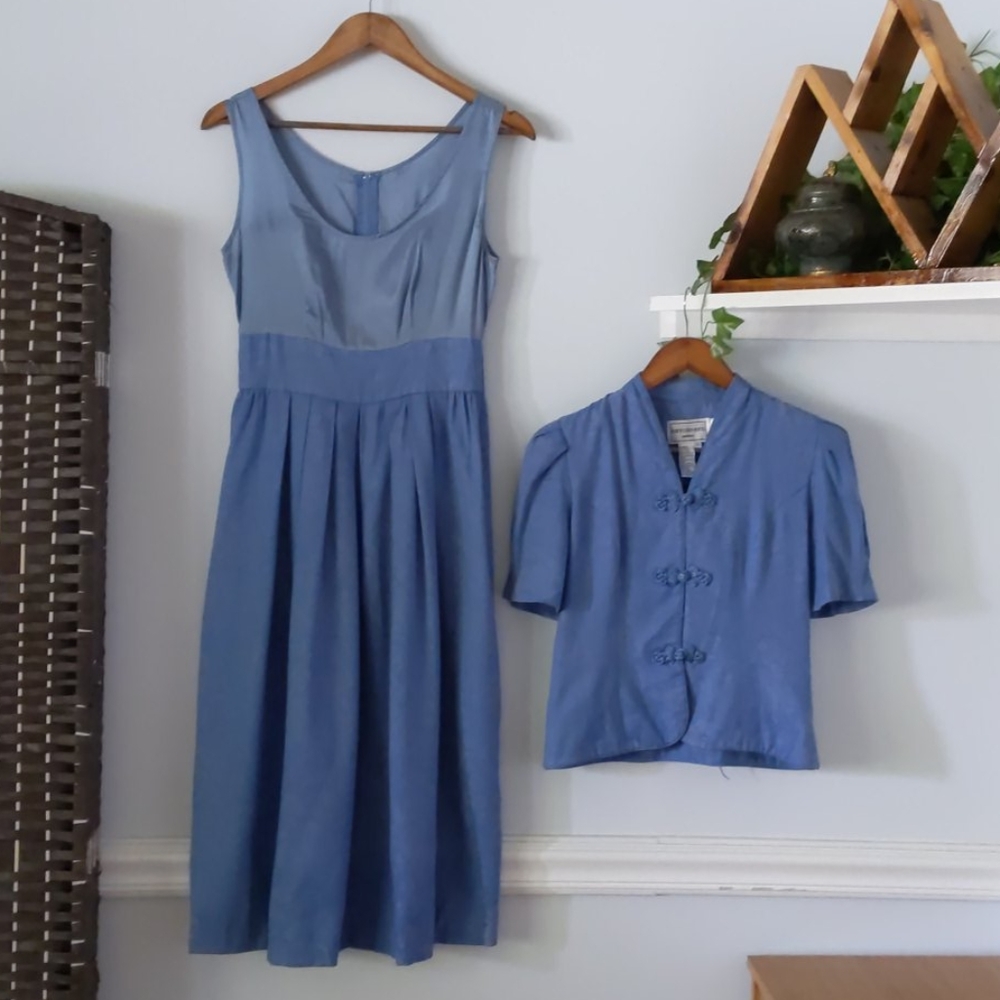 Vintage Blue Dress and matching Top